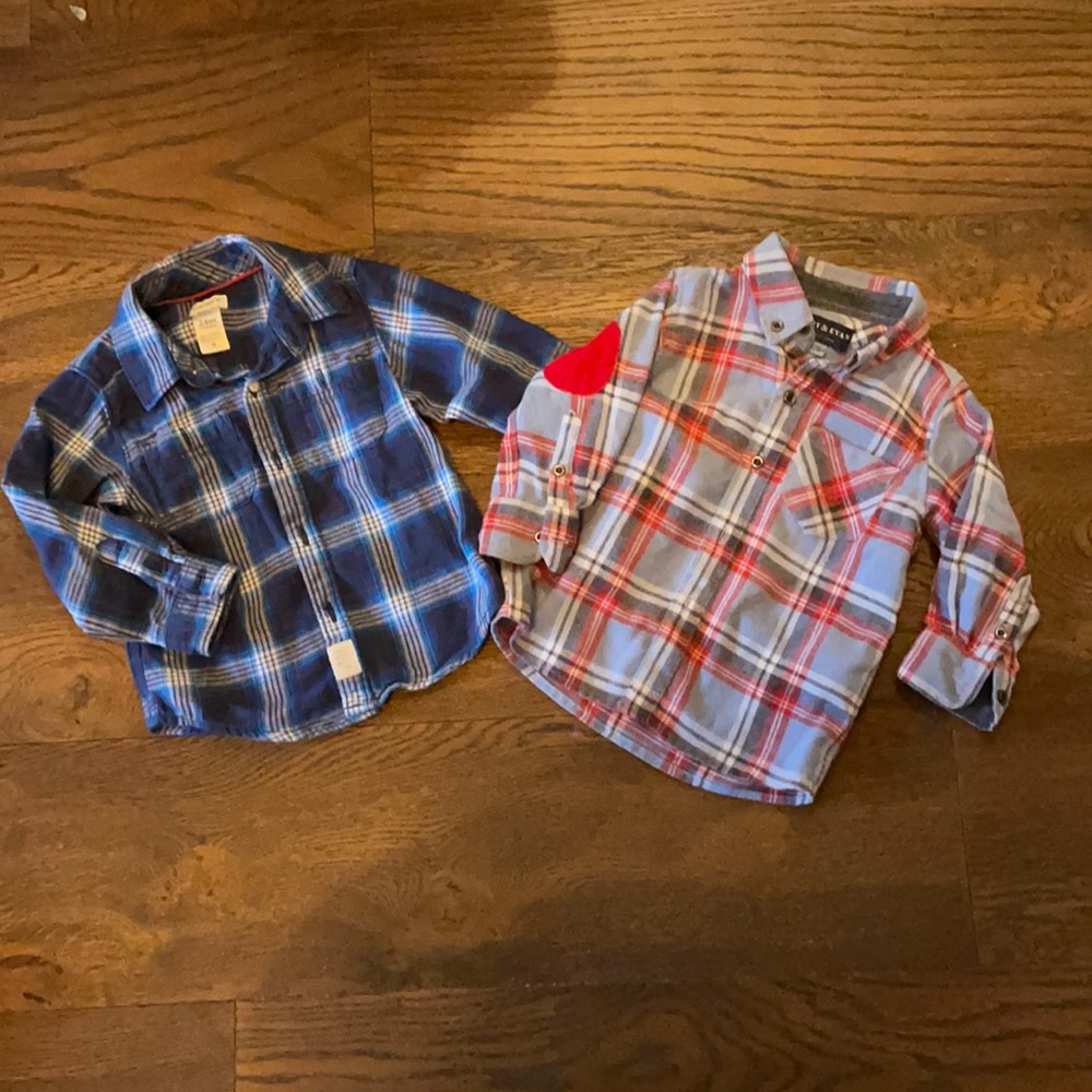 24mo boys flannel shirts